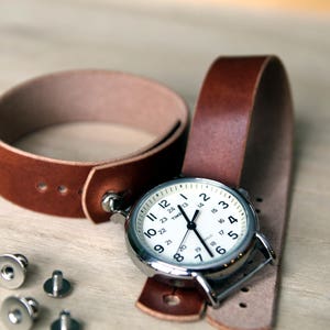 Horween Natural Dublin Watch Strap Band