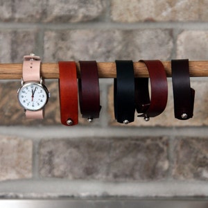 Leather watch strap for Timex Weekender