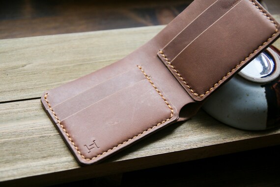 Leather Bifold Wallet in Horween Veg Tan Dublin