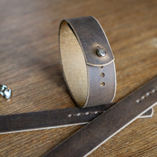 Leather watch strap for Timex Weekender - Brown Crazyhorse