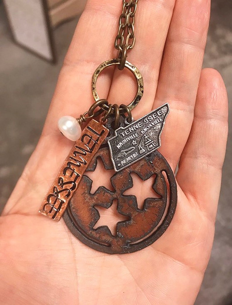 Tennessee Jewelry Tennessee Necklace Tennessee Girl Etsy