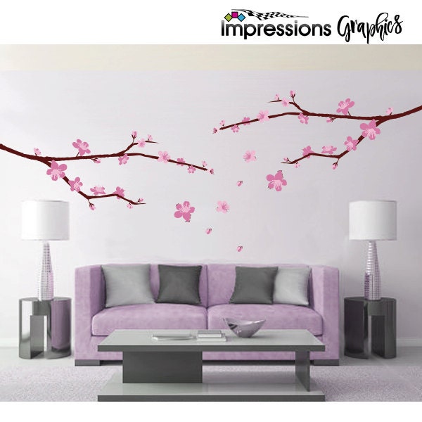Cherry Blossom Wall Decal Etsy