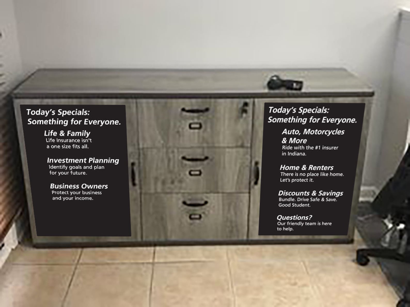 Insurance Menu Sign for Office Coffee Station 1/8 - Etsy