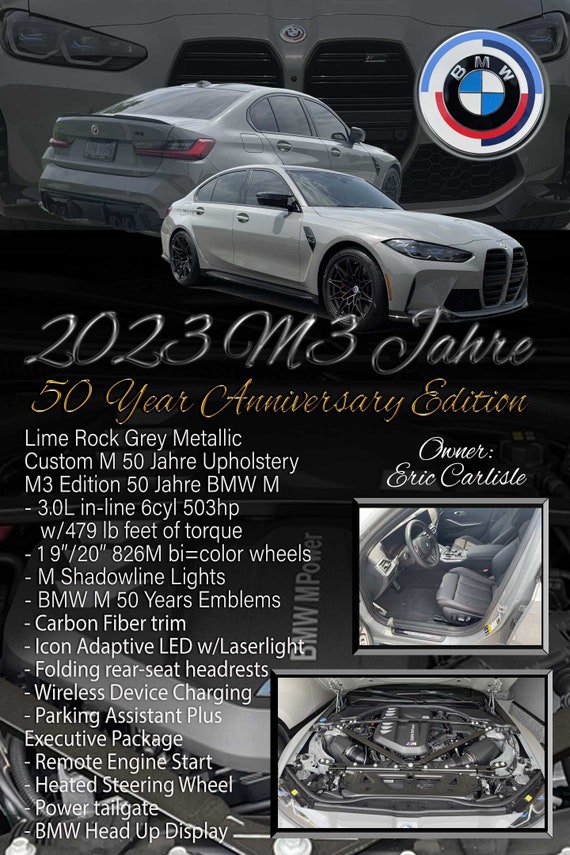 Custom Modern Car Show sign - 1/8" thick PVC or aluminum composite material