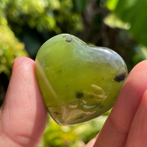Serpentine Heart, Serpentine Pyrite, Serpentine Jade, Olive Green Stones, Green Crystals, You Choose, Rocks and Minerals, Valentine Gift