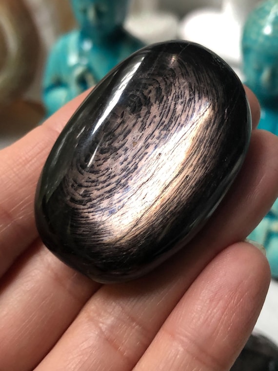 Hypersthene Hypersthene Palm Stone Hypersthene Stone Healing