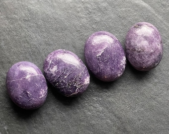 Lepidolite Palm Stone - Lepidolite - Palm Stones - Meditation Stone - Rocks And Geodes - Healing Stones