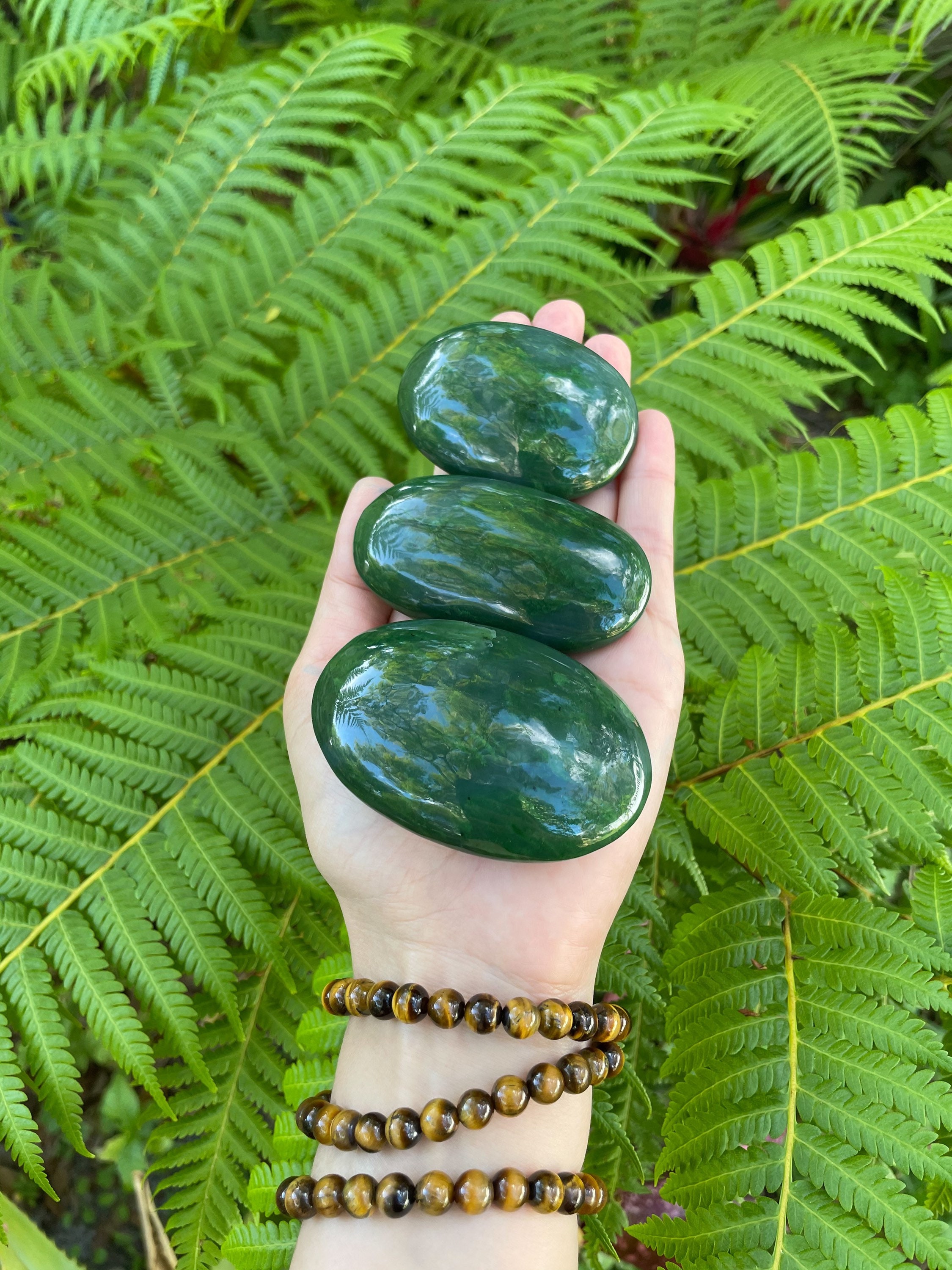 Jade, Jade Palm Stone, Nephrite Jade, Palm Stones, Meditation Stone, …