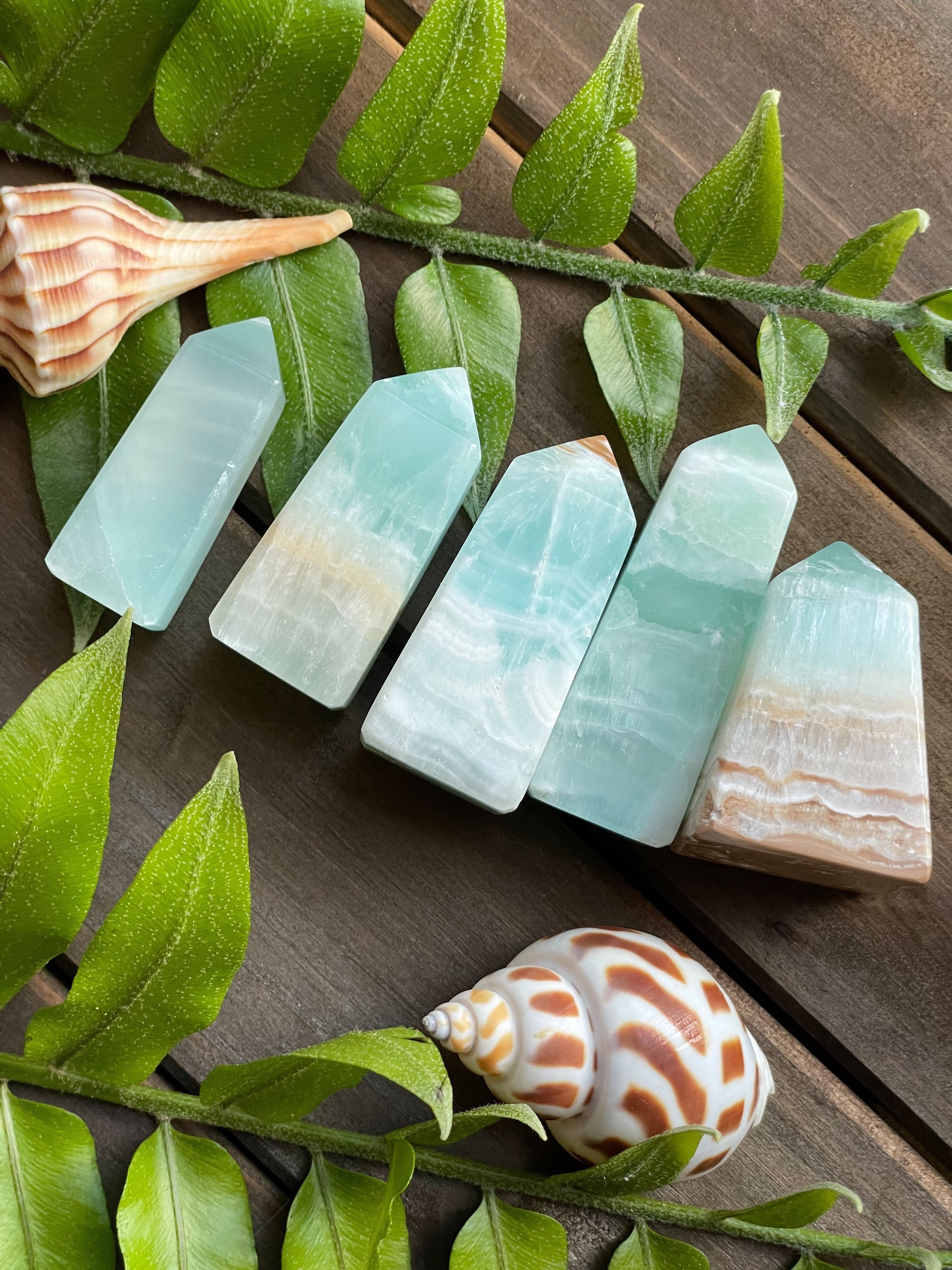 カリブ海カルサイトミニタワー：アクアシーフォームカーミング