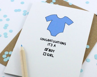 New Born Card - It's A Boy