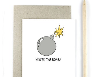 You're The Bomb - Thank You Card