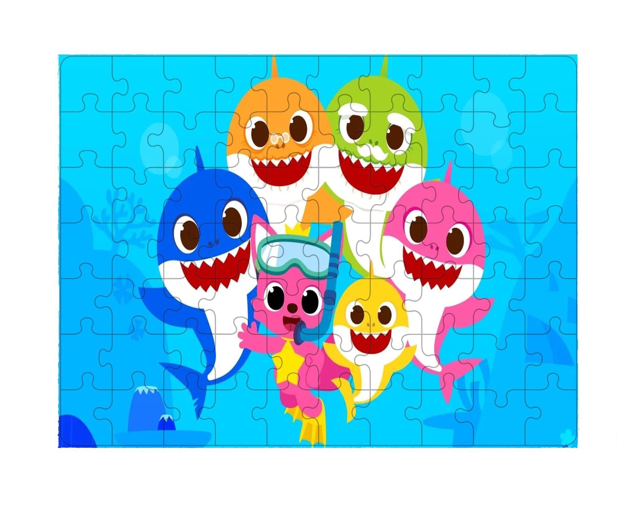 Baby Shark Puzzle Etsy