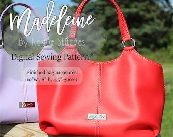 Madeleine Handbag Sewing Pattern | Beginner-Friendly Dimple Bag (Digital Download)