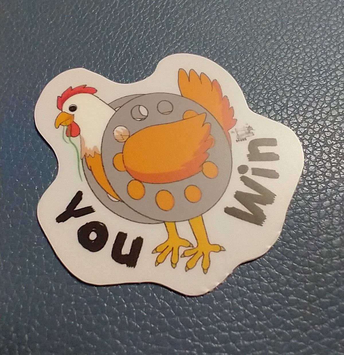 You Win Bobbin Chicken Sticker - Sewing Lover Gift - Etsy