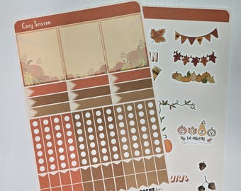 Fall Theme Planner Sticker Set "Cozy Season"