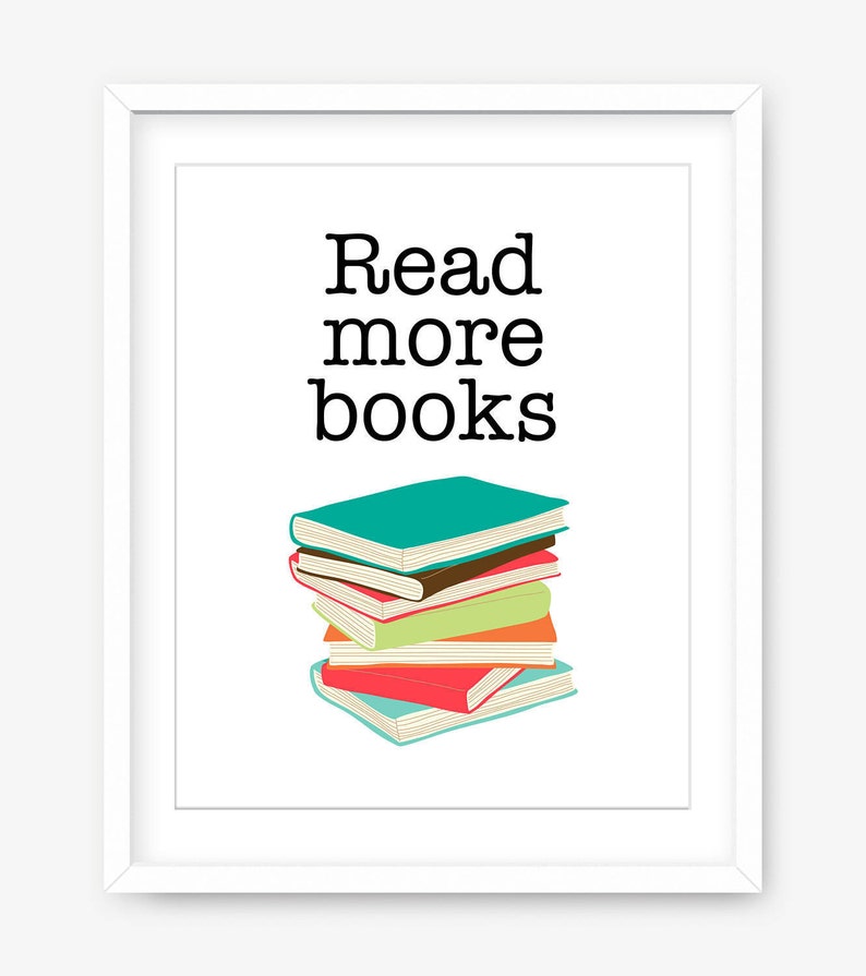 quote printable poster reading quote print printable book etsy