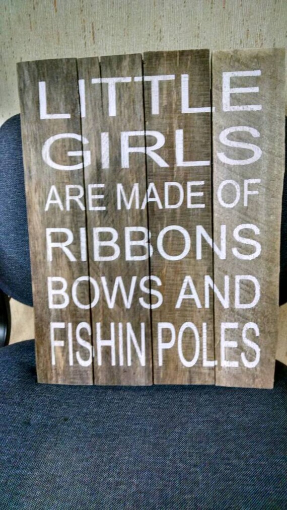 Little girls are made of - Nursery Wood sign gifts - Little Girls Sign - Rustic kids wood sign gift - Reclaim Pallet wood sign - Wall decor