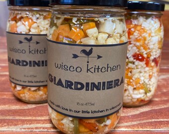Small Batch Handmade Giardiniera - Three Jars
