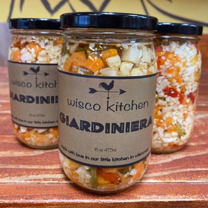 Small Batch Handmade Giardiniera - Three Jars