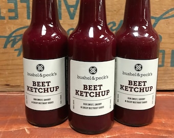 B&P's Beet Ketchup: A Beet Lover's Dream! Three Bottles