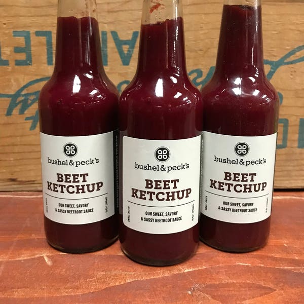 B&P's Beet Ketchup: A Beet Lover's Dream! Three Bottles