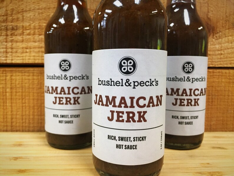B&p's Jamaican Jerk Hot Sauce Three Bottles Small Etsy