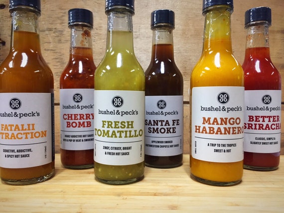 B P Six Pack Cafe Classics Hot Sauce Rainbow Small Batch Etsy
