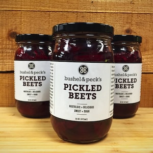 B&P's Small Batch Handmade Pickled Beets - Three Jars