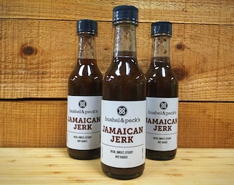 B&P's Jamaican Jerk Hot Sauce - Three Bottles - Small Batch Handmade