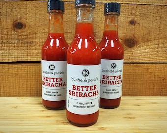 B&P&#39;s Small Batch Handmade BETTER Sriracha Hot Sauce
