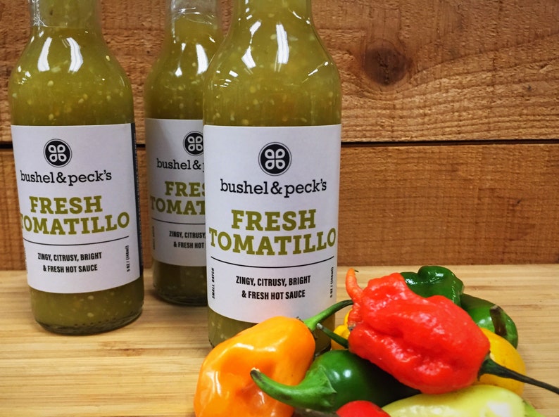 B&P's Tomatillo Hot Sauce  Three Bottles  Small Batch image 3