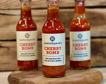 Three Bottles: Cherry Bomb Hot Sauce Trio - Our Best Seller