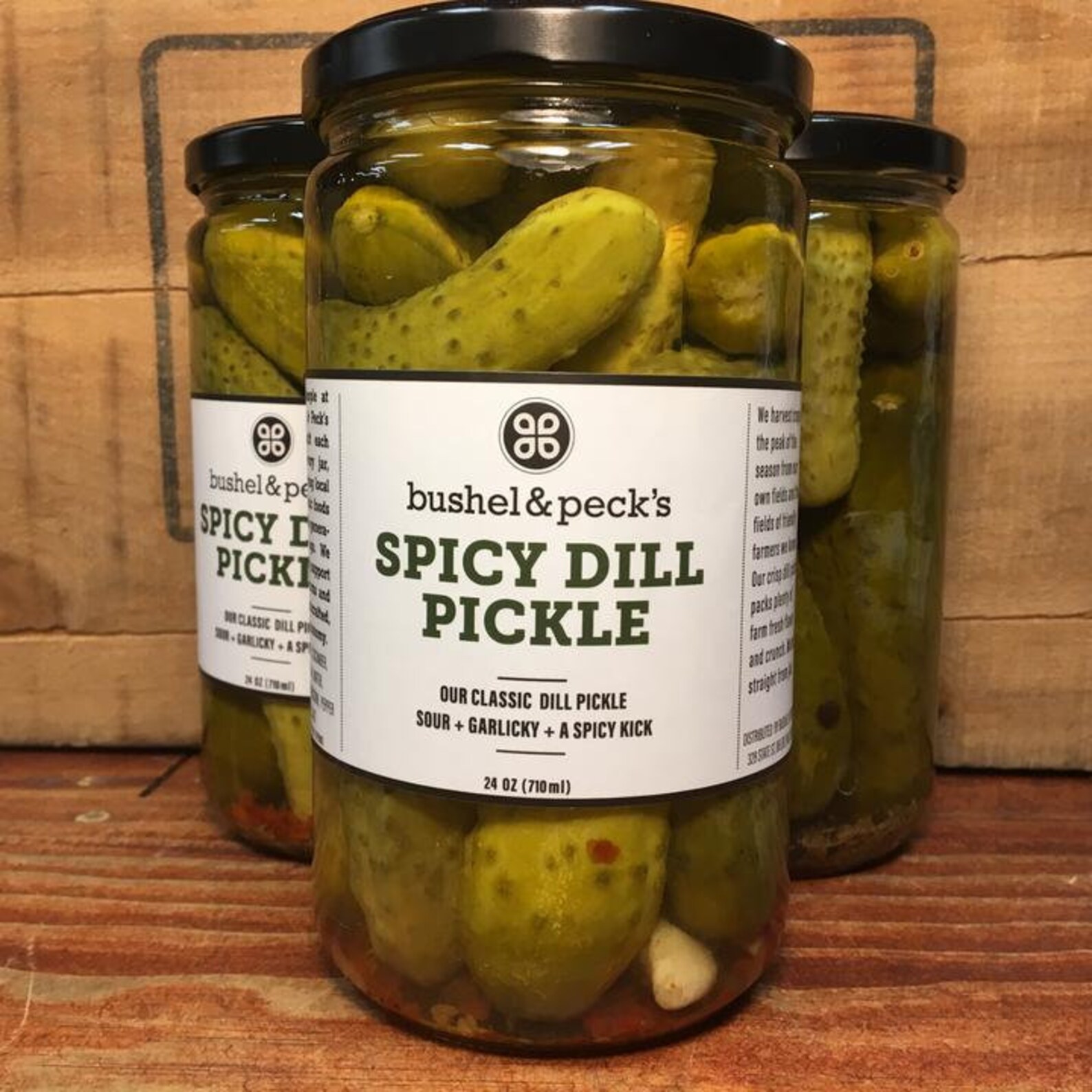 Whole Dill Pickles Plain or Spicy Two Jars Etsy