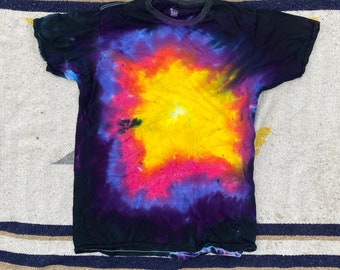 XL - Rainbow Dye T-Shirt - Size XL -  Daniel Zender - Hand dyed, unique shirt - psychedelic - 2024