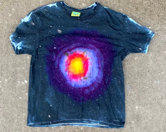 XL - Rainbow Dye T-Shirt - Size XL -  Daniel Zender - Hand dyed, unique shirt - psychedelic - 2024