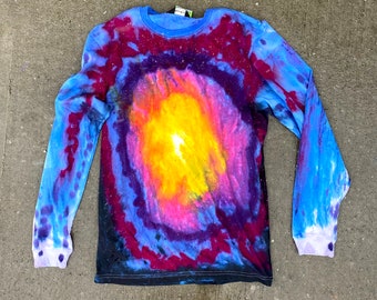 XL - Rainbow Dye T-Shirt - Size XL -  Daniel Zender - Hand dyed, unique shirt - psychedelic - 2024