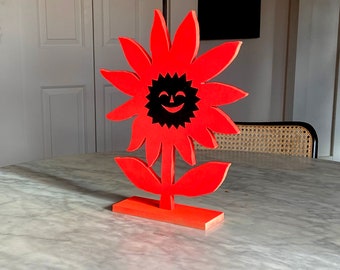 Flower Power - Limited edition wooden art object - 2022 - Daniel Zender - Available for a limited time! - signed and dated- FREE SHIPPING