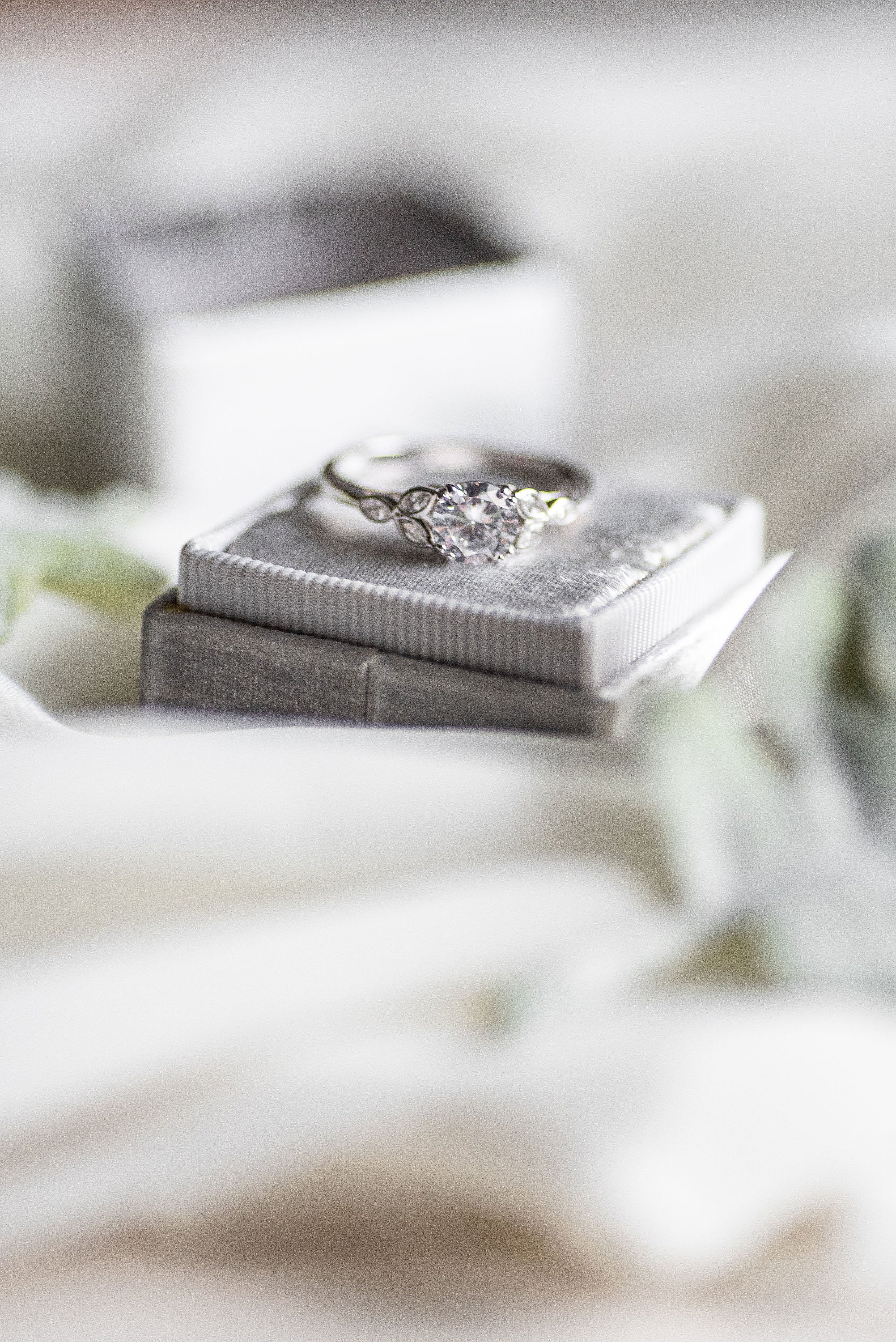 Silver Art Deco Engagement Ring Vintage Wedding Ring - Etsy Australia