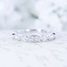 Art Deco Wedding Band - Half Eternity Band - Vintage Style Band - Sterling Silver Band - Marquise & Dot Ring - Stacking Ring - Milgrain Band 