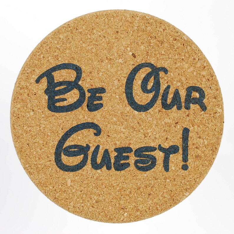 Disney Font Cork Coaster Be Our Guest Kitchen Dining Home Living Vadel Com Disney Font Cork Coaster Be Our Guest Kitchen Dining Home Living Vadel Com