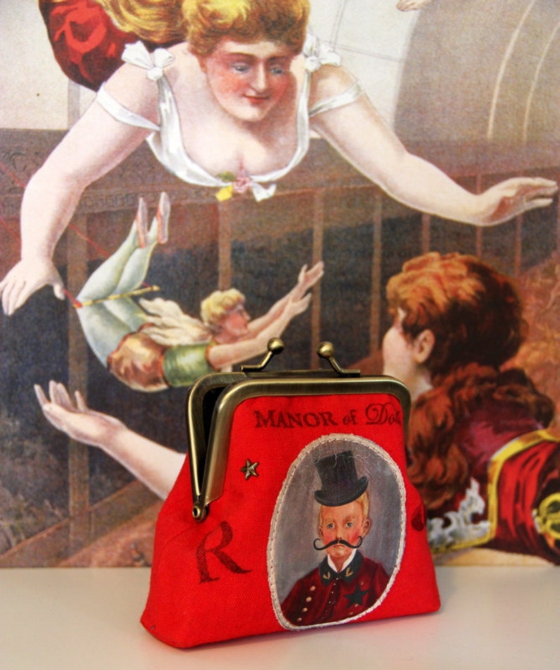 Wallet clasp metal Ma circus Red