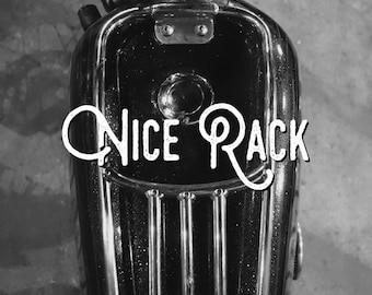 MotoLady + fer encré « Nice Rack » impression