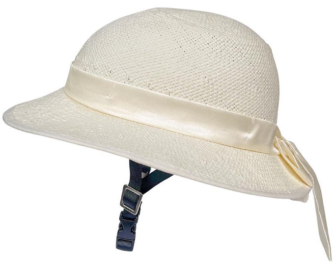 Horse Riding Straw Hat Helmet Cover for Size Large Troxel Equestrian