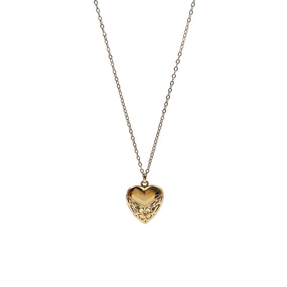 Bates & Bacon Art Deco Heart Locket Necklace View 2