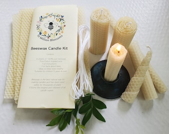 Natural Pure  Beeswax Candle Kit