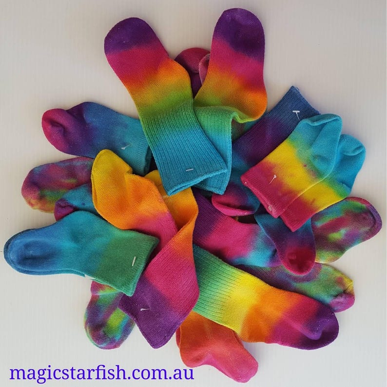 Vivid Tie Dye Kit 10 Rainbow Colours Etsy Australia