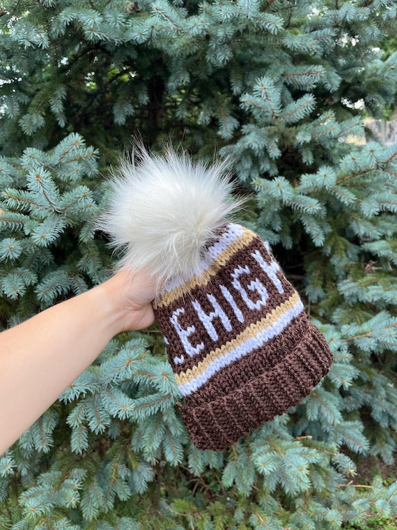?what you need for Christmas- the most popular beanie handmade beige and brown Classic Beige Knit Beanie - Cozy Handmade Winter Hat  main image 3