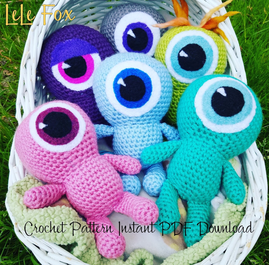 Baby Monster Amigurumi Crochet Pattern Instant Download PDF baby-monster-amigurumi-crochet-pattern-instant-download-pdf