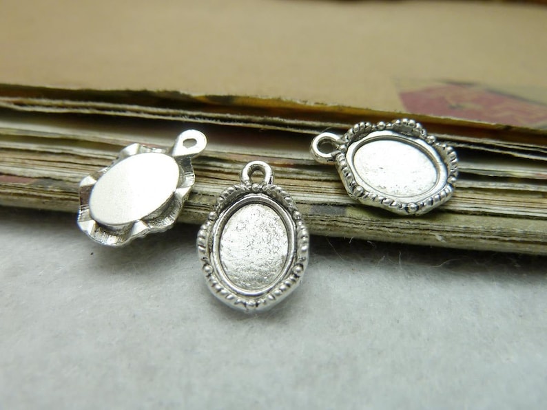 Mini base 8x10mm base pendant trays bezel cup cabochon mounting Mini base 8x10mm base pendant trays bezel cup cabochon mounting