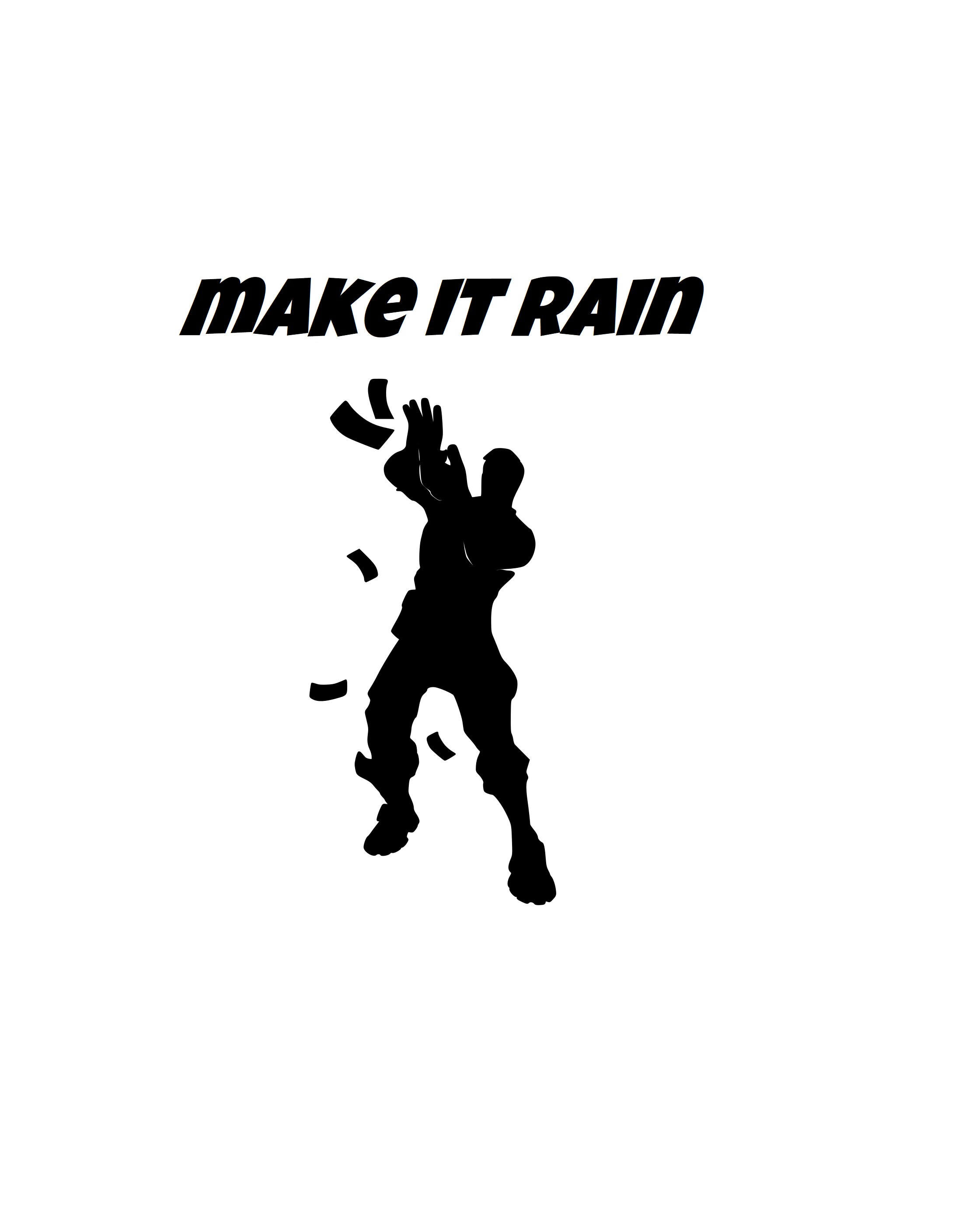 Download Fortnite Emote! "Make It Rain" SVG | DXF | PNG Files! from ...